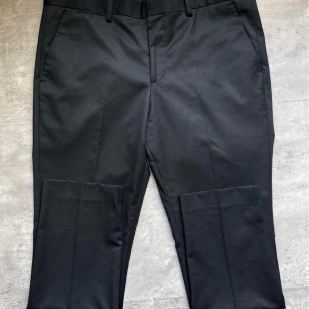 Express Innovator Mens Black Dress Pants Slim Fit Flat Front 32x30